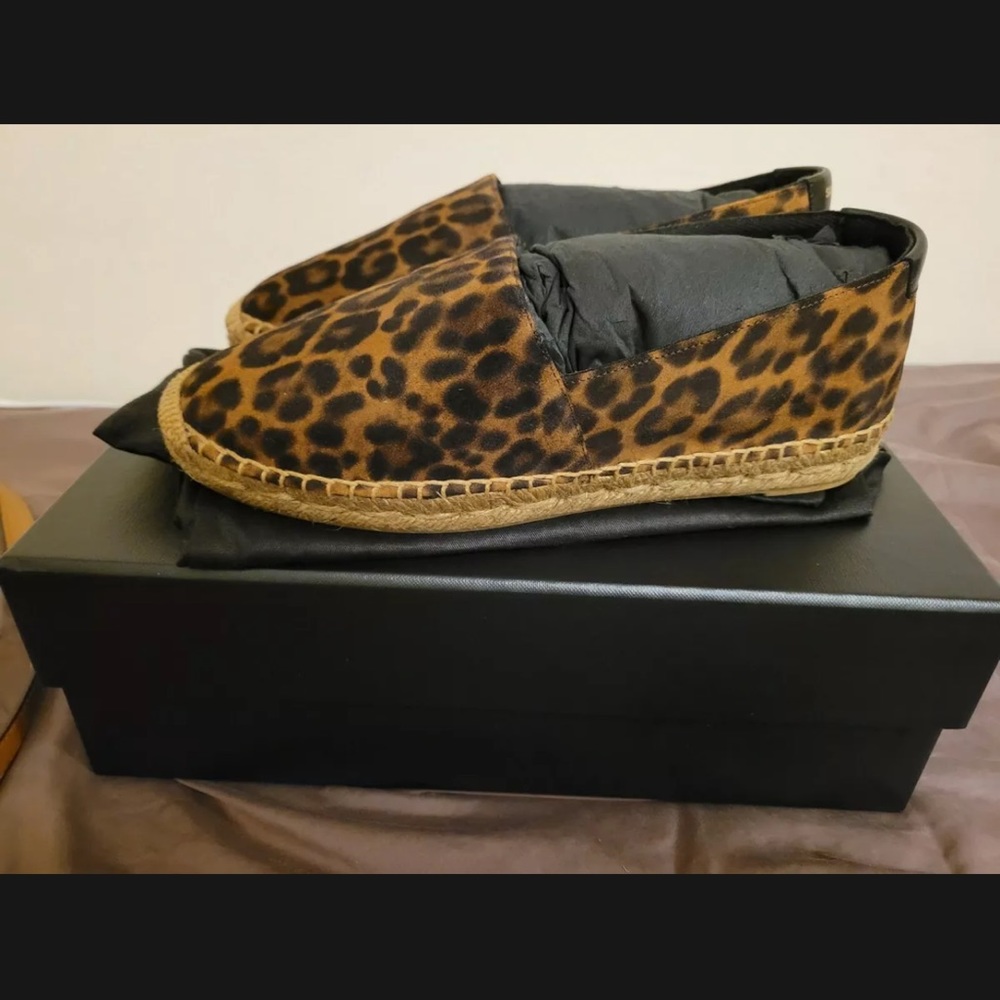 Saint Laurent Cheetah Print Espadrilles WORN ONCE!